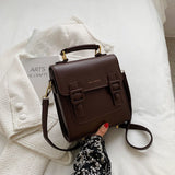 Sac à Dos Tendance en Cuir Vogué® Mini | Nina Sac Café