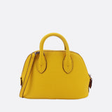 Sac à Main Mini en Cuir avec Bandoulière | Nina Sac Jaune