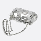 Sac Bandoulière Argenté Brillant | Nina Sac