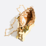 Sac Bandoulière Doré Pailleté | Nina Sac