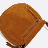 Sac Bandoulière en Daim Camel | Nina Sac