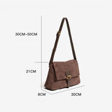 Sac Bandoulière en Velours Daim | Nina Sac