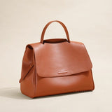 Sac Bandoulière Luxe Rétro - Poignée à Rabat | Nina Sac Marron