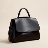Sac Bandoulière Luxe Rétro - Poignée à Rabat | Nina Sac Noir