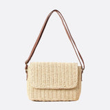 Sac Bandoulière Rectangulaire en Corde - Style Assuré | Nina Sac Champagne