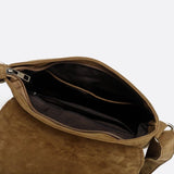 Sac Besace en Daim avec Franges | Nina Sac