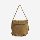 Sac Besace en Daim avec Franges | Nina Sac