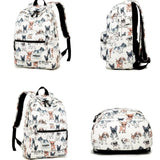 Sac Cartable Femme Étudiante à Motifs Imprimés - Style Étudiant | Nina Sac