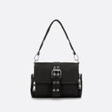 Sac d'Épaule en Nylon Noir - Élégance Urbaine | Nina Sac