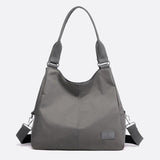 Sac d'Épaule en Nylon Tout-Terrain | Nina Sac Gris
