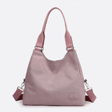 Sac d'Épaule en Nylon Tout-Terrain | Nina Sac Rose pâle