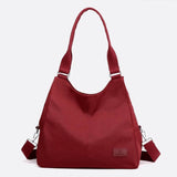 Sac d'Épaule en Nylon Tout-Terrain | Nina Sac Rouge