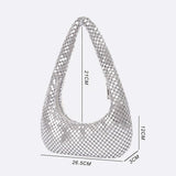 Sac d'épaule métallique pailleté | Nina Sac
