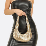 Sac d'épaule métallique pailleté | Nina Sac