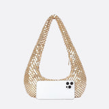 Sac d'épaule métallique pailleté | Nina Sac