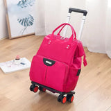Sac de Voyage à Roulettes Oxford Facile à Transporter | Nina Sac Rose