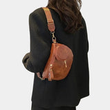 Sac banane de poitrine Femme cuir PU