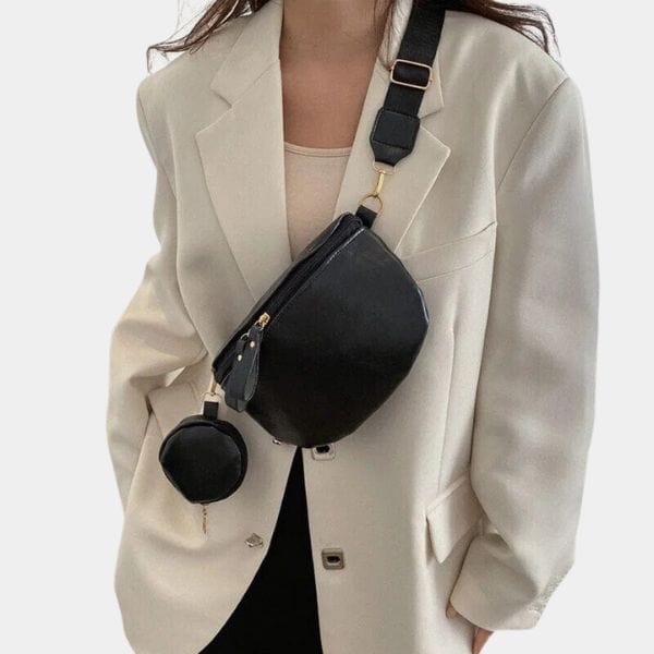 Sac banane de poitrine Femme cuir PU