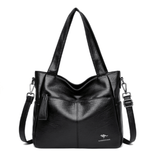 Cabas Chic Femme en Cuir Grande Capacité | Nina Sac Noir