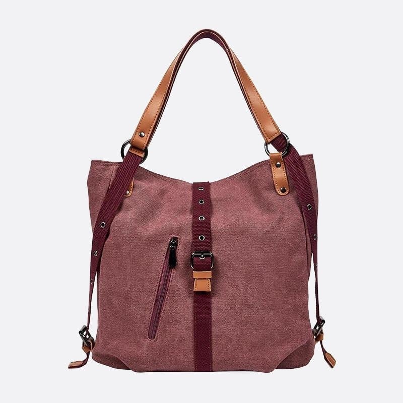 Cabas Convertible en Sac à Dos | Nina Sac Rouge