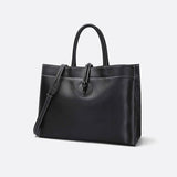 Cabas Cuir Noir - Collection Élégance | Nina Sac