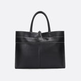 Cabas Cuir Noir - Collection Élégance | Nina Sac