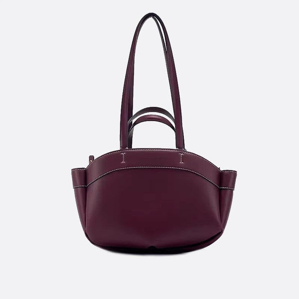 Cabas cuir premium | Nina Sac Bordeaux