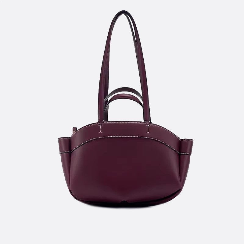 Cabas cuir premium | Nina Sac Bordeaux