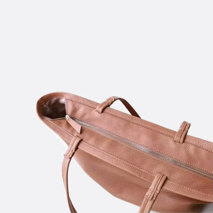 Cabas en cuir avec fermeture éclair | Nina Sac