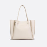 Cabas en Cuir Blanc "Pure Élégance" | Nina Sac