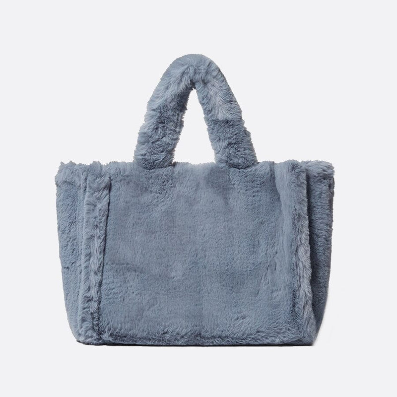 Cabas Faux Fur Deluxe | Nina Sac Bleu clair