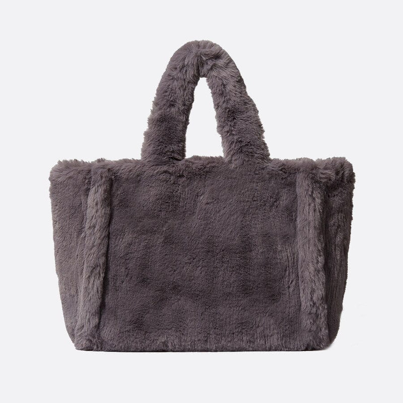 Cabas Faux Fur Deluxe | Nina Sac Gris