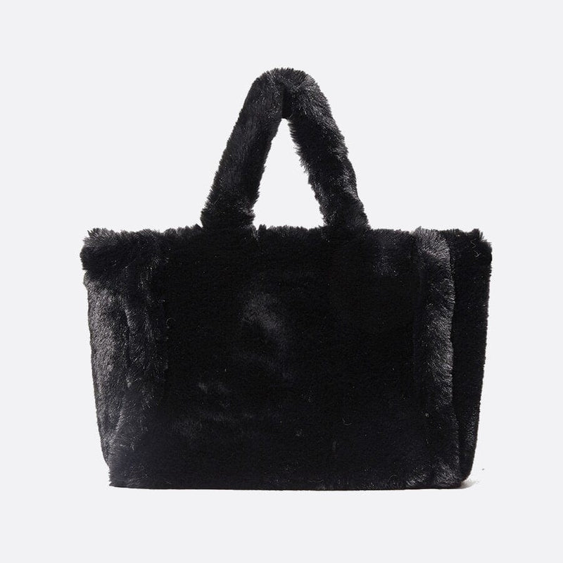 Cabas Faux Fur Deluxe | Nina Sac Noir