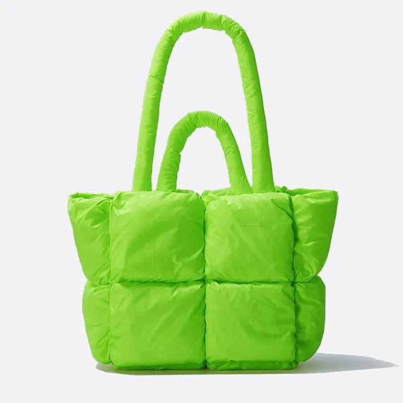 Cabas Matelassé Chic | Nina Sac Vert anis