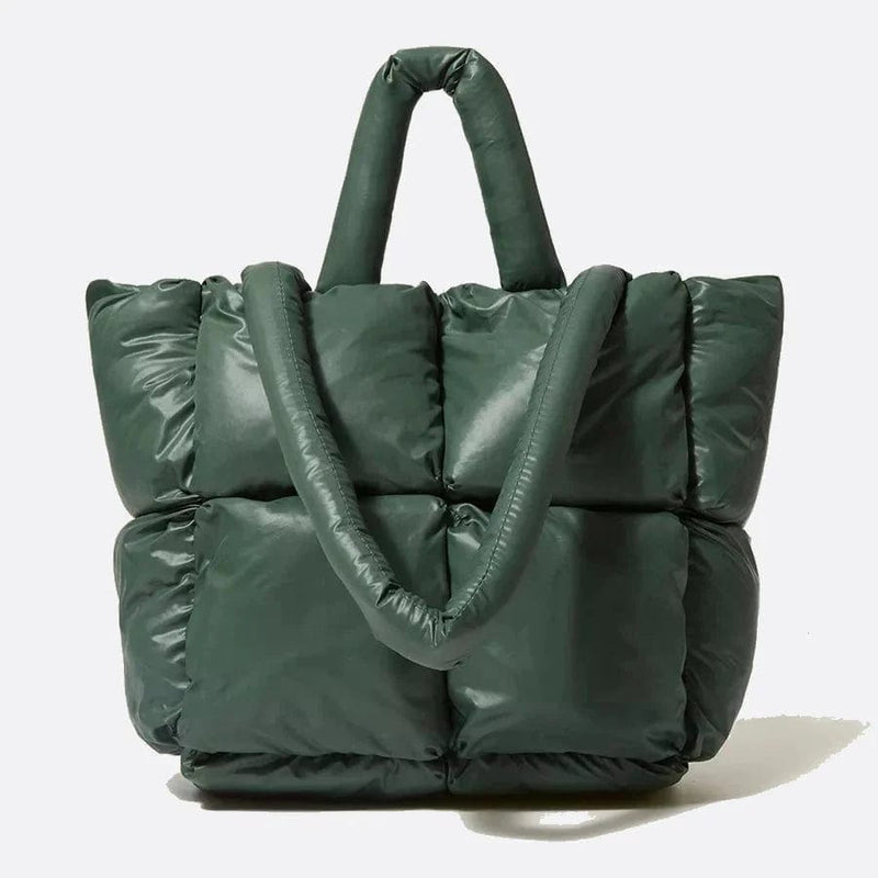 Cabas Matelassé Chic | Nina Sac Vert foncé