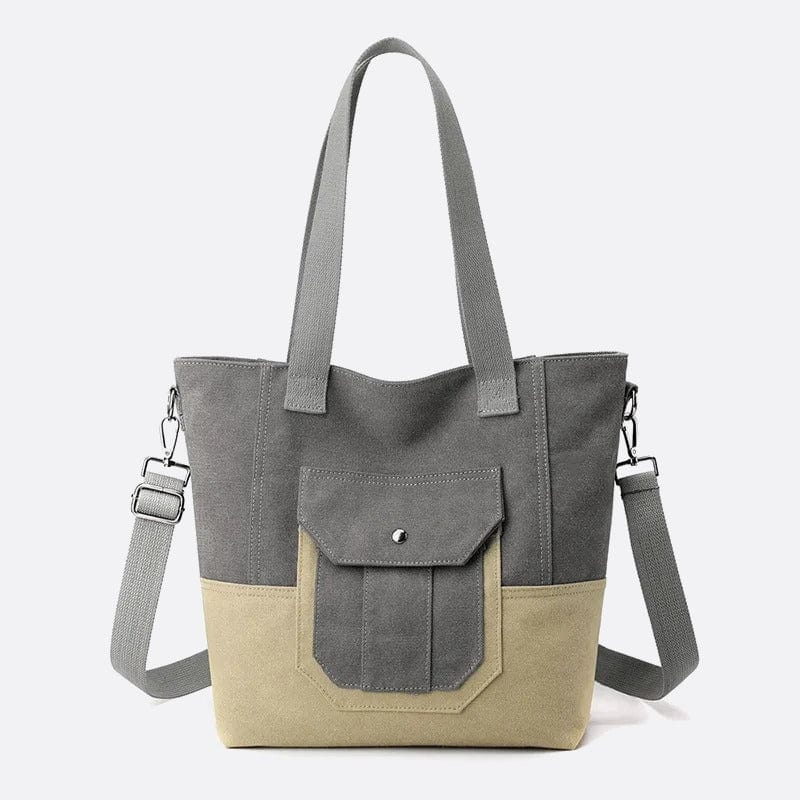 Cabas Toile Élégant | Nina Sac Gris