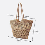 Cabas Tressé en Paille - Collection Estivale | Nina Sac