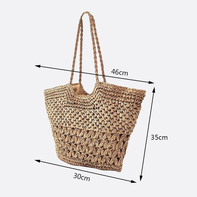 Cabas Tressé en Paille - Collection Estivale | Nina Sac