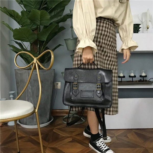 Cartable Étudiante Fonctionnel pour Femme | Nina Sac Noir