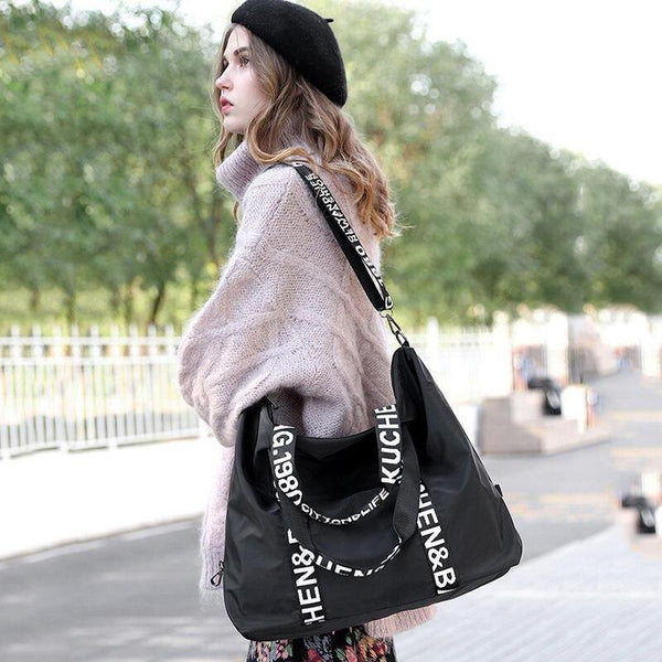 Grand Sac d'Épaule Nylon Elite | Nina Sac