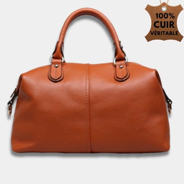 Grand Sac Fourre Tout en cuir | Sac Francesca Camel