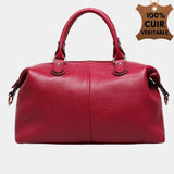 Grand Sac Fourre Tout en cuir | Sac Francesca Rouge