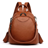 Mini Sac à Dos d'Ecole Chic | Nina Sac Marron