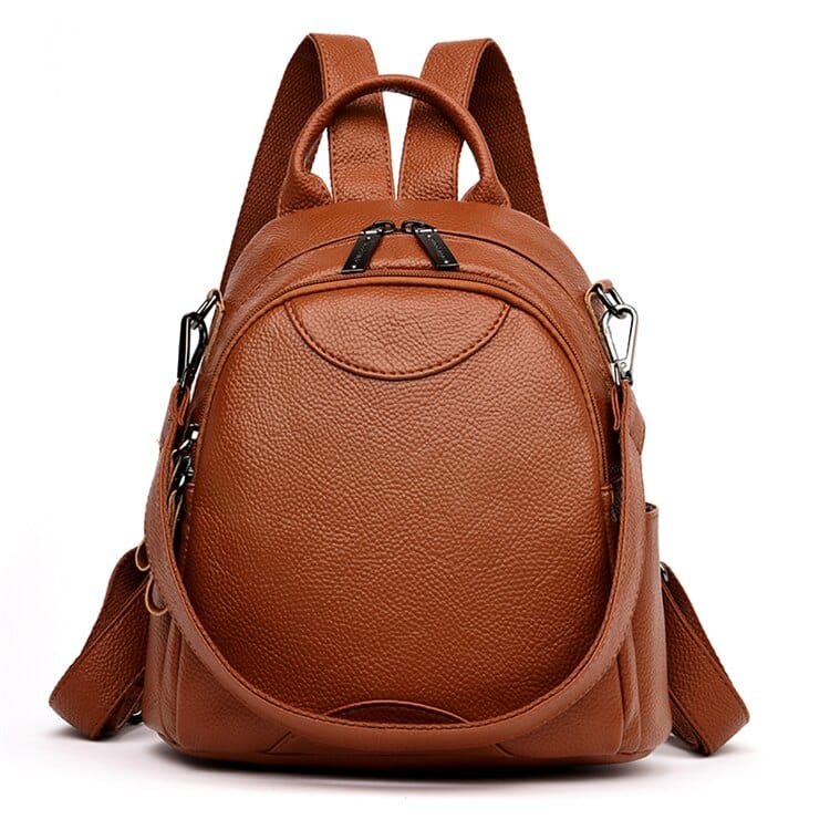 Mini Sac à Dos d'Ecole Chic | Nina Sac Marron