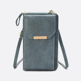 Mini Sac Bandoulière pour Téléphone et Cartes | Nina Sac Bleu canard