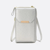 Mini Sac Bandoulière pour Téléphone et Cartes | Nina Sac Gris argenté