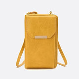 Mini Sac Bandoulière pour Téléphone et Cartes | Nina Sac Jaune moutarde
