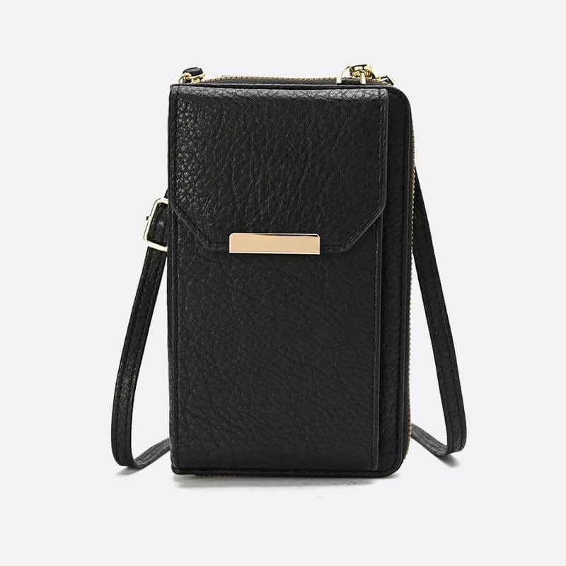 Mini Sac Bandoulière pour Téléphone et Cartes | Nina Sac Noir