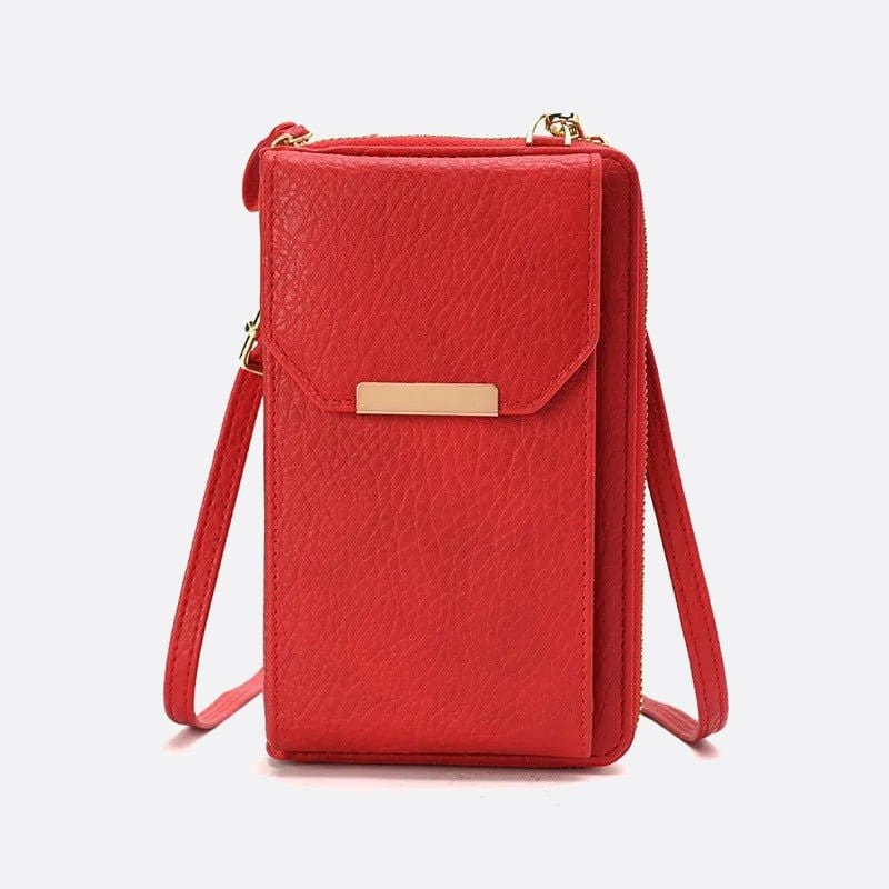 Mini Sac Bandoulière pour Téléphone et Cartes | Nina Sac Rouge