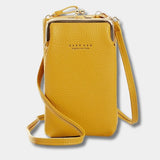 Mini Sac Bandouliere Pour Telephone Portable Jaune